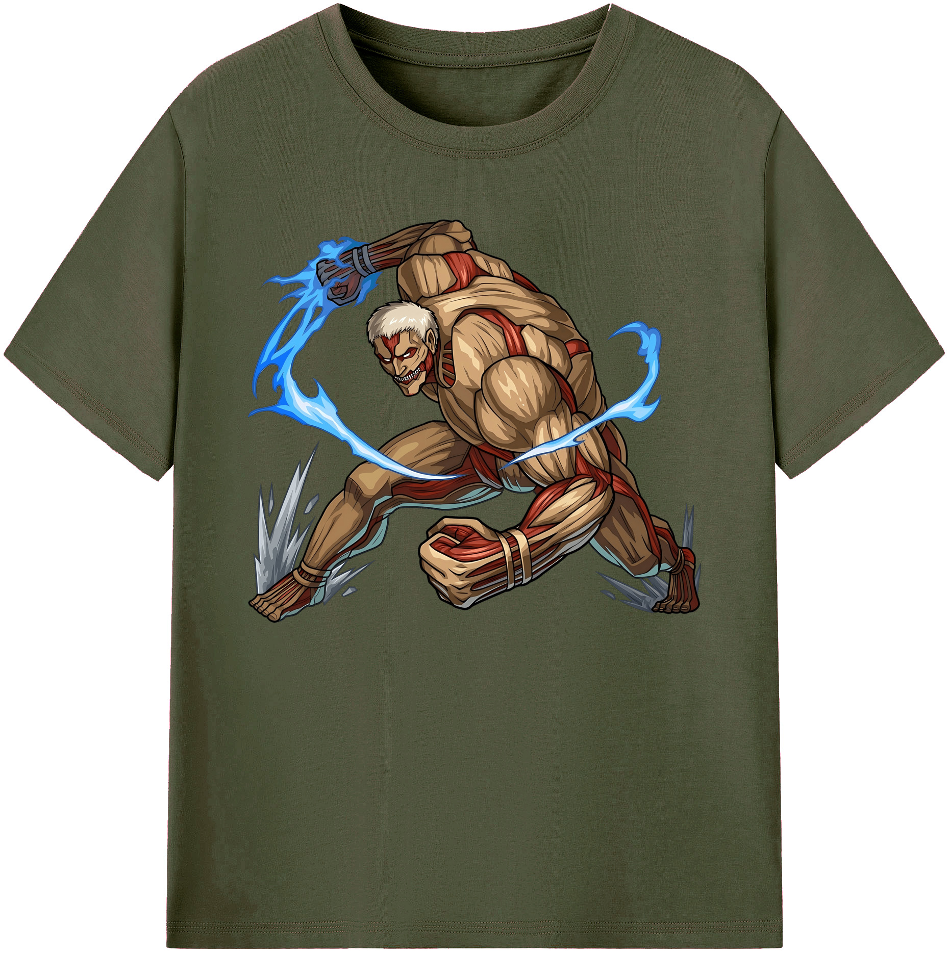 （画像用） 進撃の巨人 Attack on Titan 綿100％ メンズ半袖Tシャツ｜肌触りやわらか＆通気性